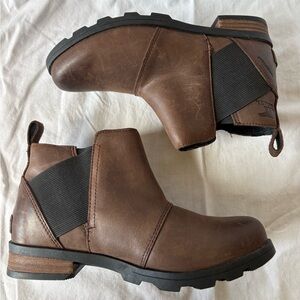 Sorel Brown Ankle Boots